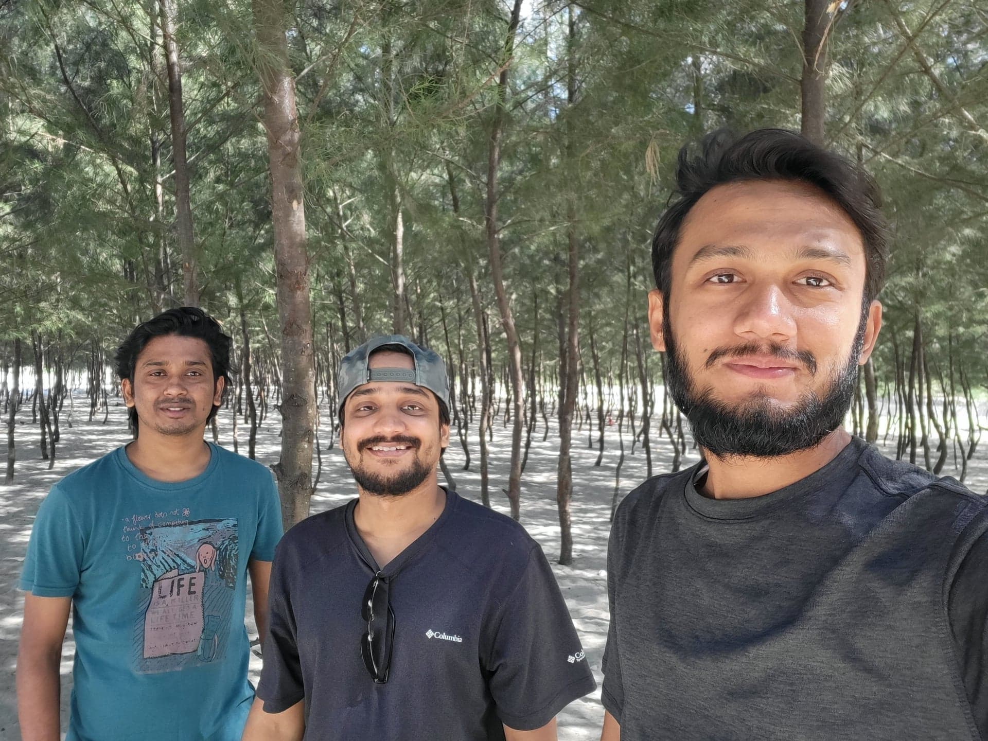 Rahabul Islam, Alamin and me at Kutubdia Jhawban